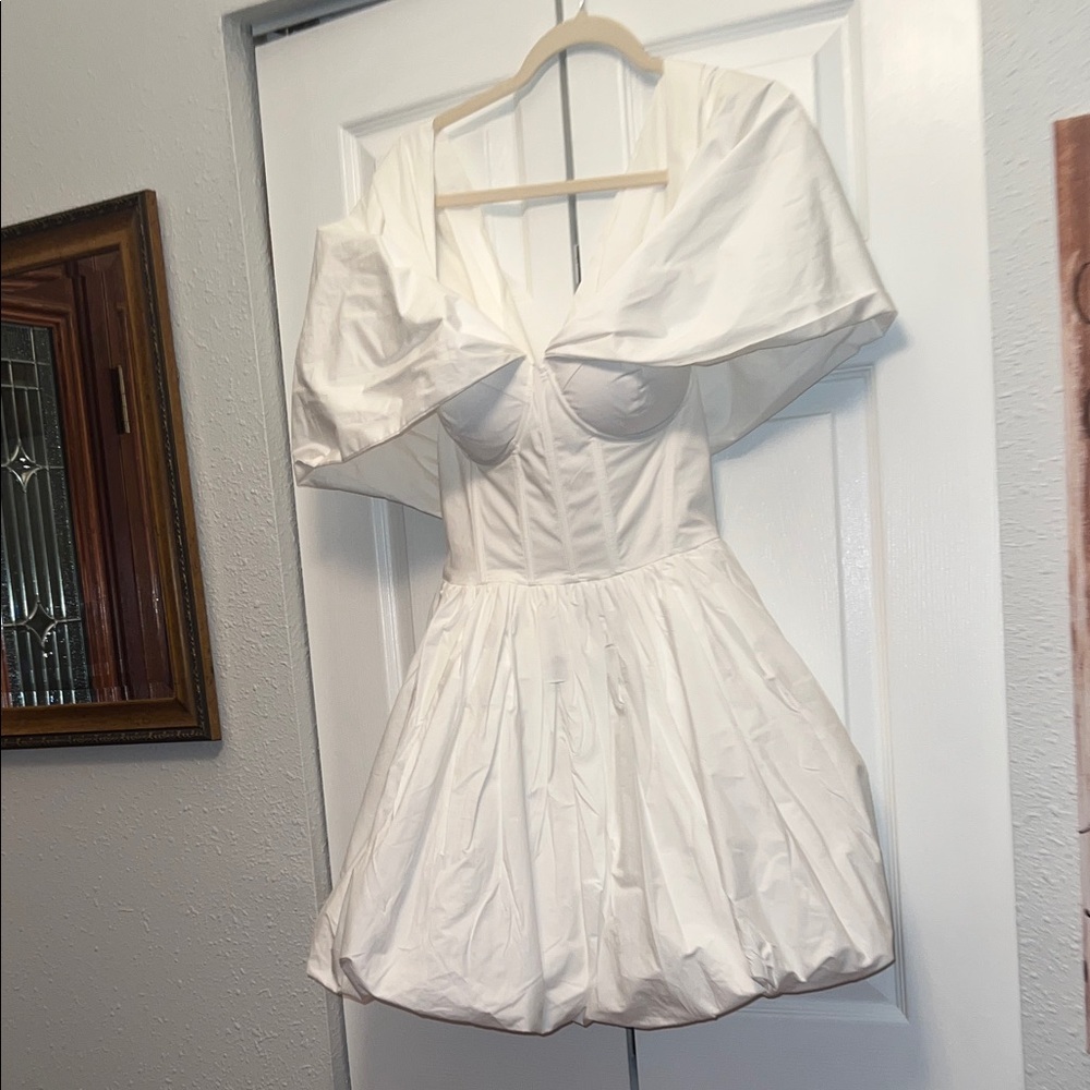 Fashion Nova white dress. Medium
